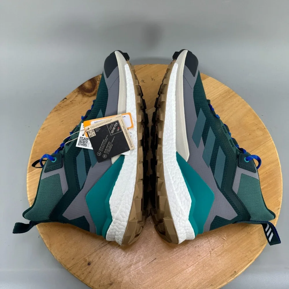 Adidas Terrex Free Hiker 2.0 GTX Men's Size 12 Hiking Shoes Gore-Tex Aurora Teal